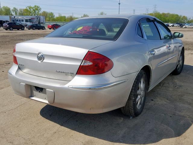 2G4WD582181241515 - 2008 BUICK LACROSSE C SILVER photo 4