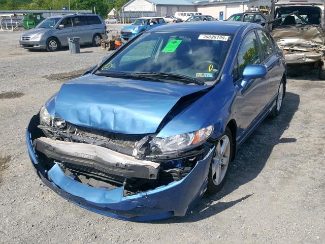 19XFA1F6XAE086998 - 2010 HONDA CIVIC LX-S BLUE photo 2