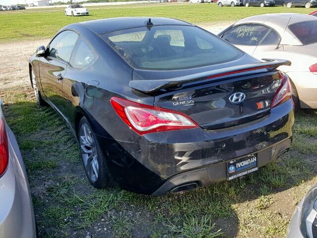 KMHHU6KJ7EU115416 - 2014 HYUNDAI GENESIS CO BLACK photo 3