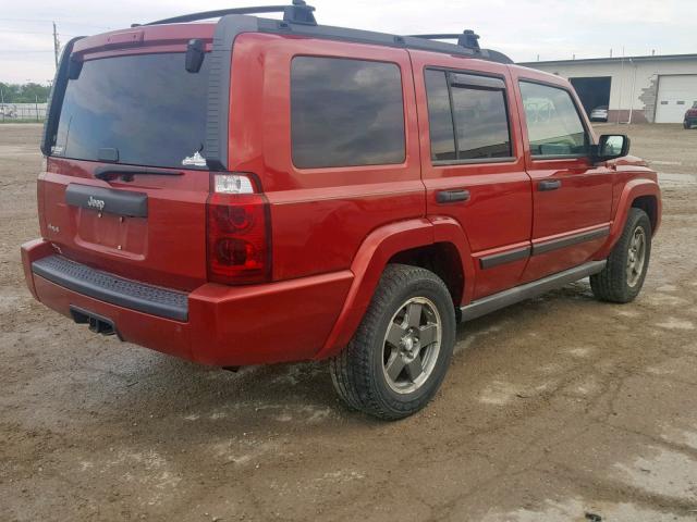 1J8HG48K96C122965 - 2006 JEEP COMMANDER 红色 照片 4
