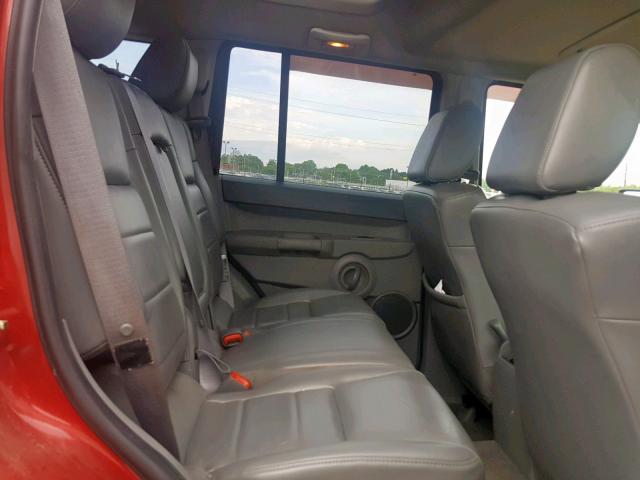 1J8HG48K96C122965 - 2006 JEEP COMMANDER 红色 照片 6