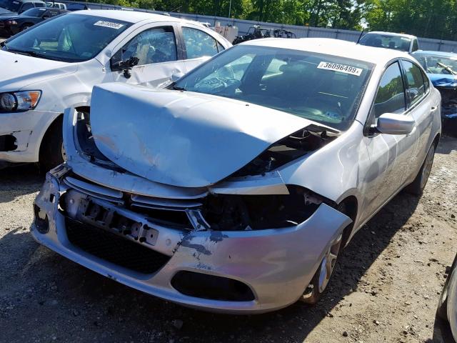 1C3CDFBA6DD157724 - 2013 DODGE DART SXT SILVER photo 2