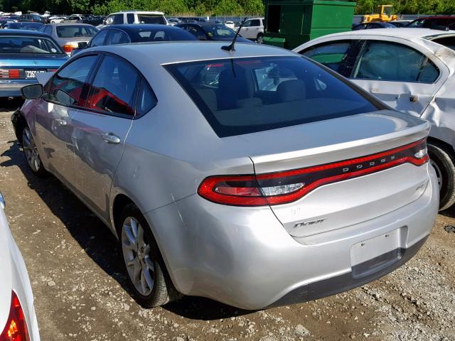 1C3CDFBA6DD157724 - 2013 DODGE DART SXT SILVER photo 3