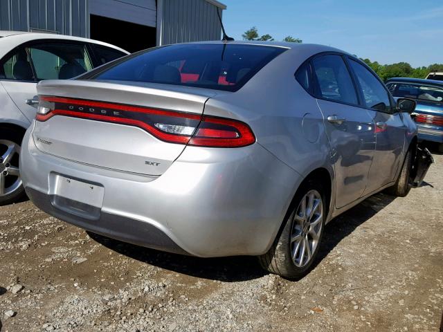 1C3CDFBA6DD157724 - 2013 DODGE DART SXT SILVER photo 4