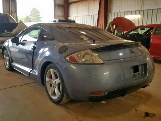 4A3AK24F67E019915 - 2007 MITSUBISHI ECLIPSE GS BLUE photo 3