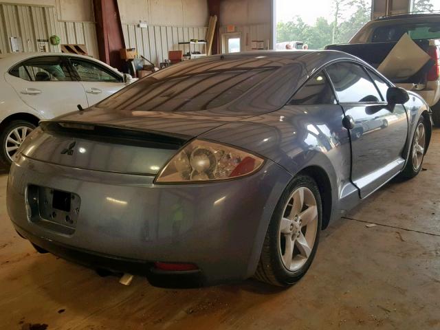 4A3AK24F67E019915 - 2007 MITSUBISHI ECLIPSE GS BLUE photo 4