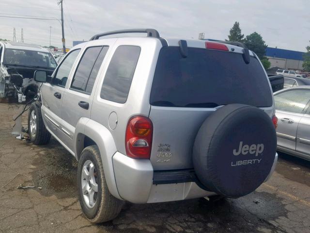 1J4GL58K93W614081 - 2003 JEEP LIBERTY LI SILVER photo 3