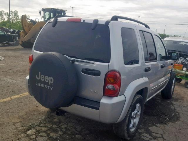 1J4GL58K93W614081 - 2003 JEEP LIBERTY LI SILVER photo 4