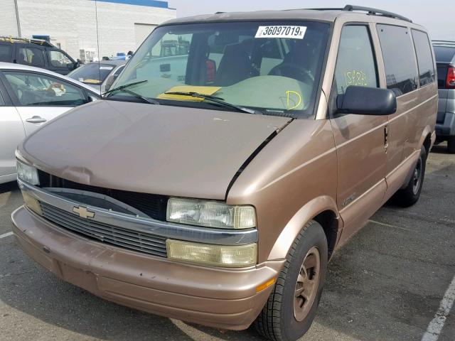 1GNDM19X52B155587 - 2002 CHEVROLET ASTRO BROWN photo 2