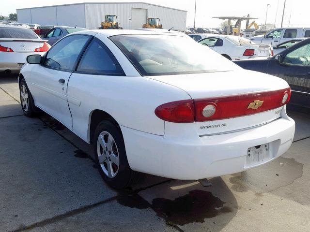 1G1JF12F657204366 - 2005 CHEVROLET CAVALIER L WHITE photo 3