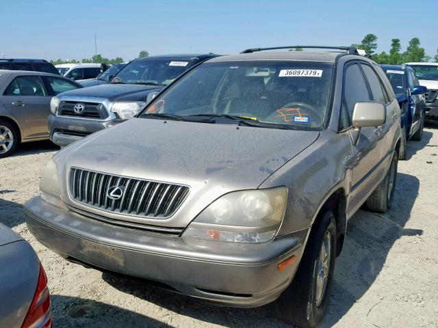 JT6GF10UXY0070341 - 2000 LEXUS RX 300 BEIGE photo 2