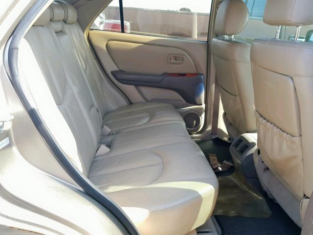 JT6GF10UXY0070341 - 2000 LEXUS RX 300 BEIGE photo 6