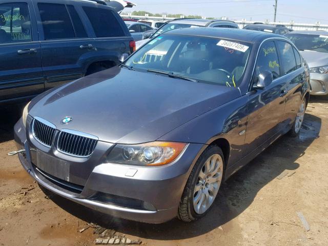 WBAVD33596KV62766 - 2006 BMW 330 XI BLUE photo 2