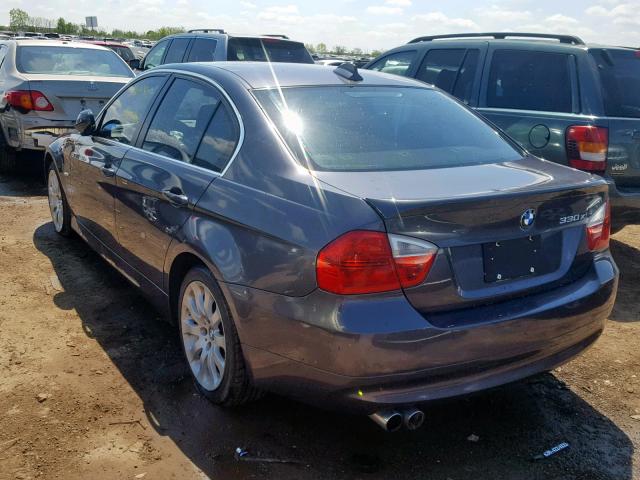 WBAVD33596KV62766 - 2006 BMW 330 XI BLUE photo 3