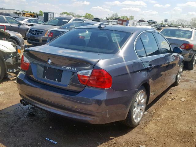 WBAVD33596KV62766 - 2006 BMW 330 XI BLUE photo 4