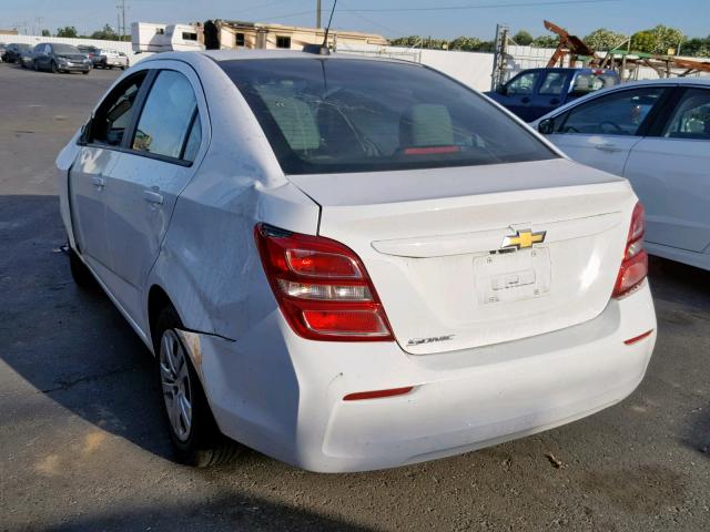 1G1JB5SG4H4128423 - 2017 CHEVROLET SONIC LS 白色 照片 3