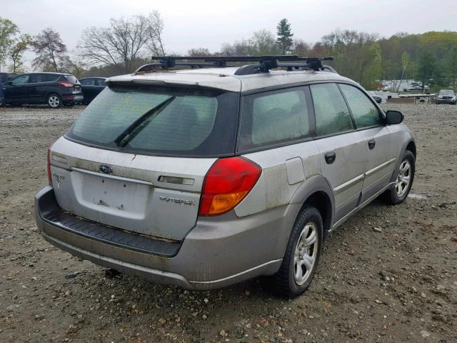 4S4BP61C276323548 - 2007 SUBARU LEGACY OUT SILVER photo 4