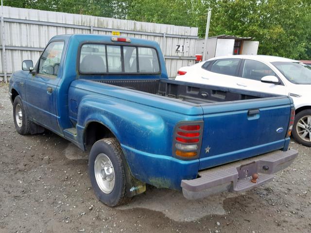 1FTCR10A2VPA99873 - 1997 FORD RANGER GREEN photo 3