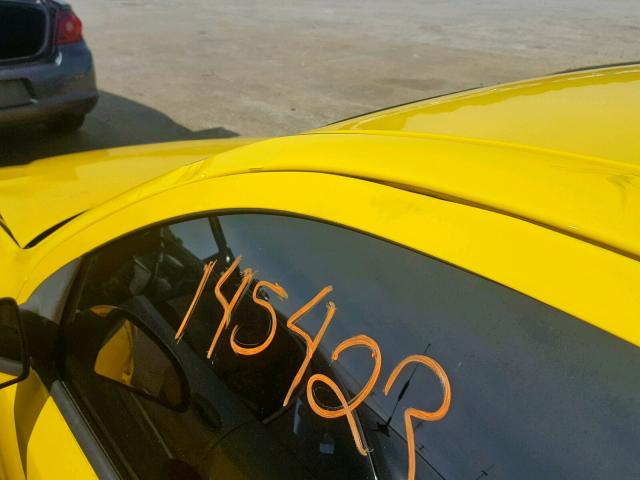 1G2AS18H997262882 - 2009 PONTIAC G5 YELLOW photo 9