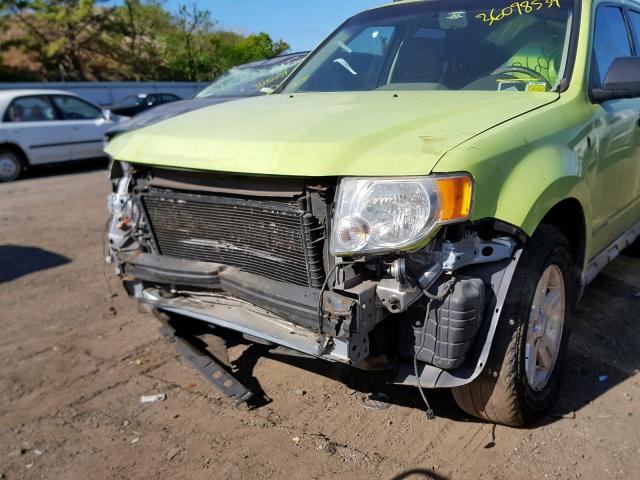 1FMCU59H58KA07531 - 2008 FORD ESCAPE HEV GREEN photo 9