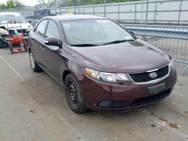 KNAFU4A21A5192570 - 2010 KIA FORTE EX BURGUNDY photo 1