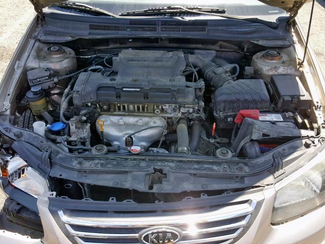 KNAFE221195597735 - 2009 KIA SPECTRA EX GOLD photo 7