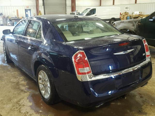 2C3CCAAG4EH309435 - 2014 CHRYSLER 300 BLUE photo 3