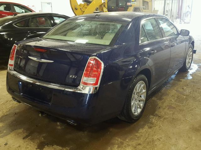 2C3CCAAG4EH309435 - 2014 CHRYSLER 300 BLUE photo 4