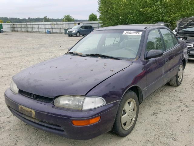 1Y1SK5261SZ085636 - 1995 GEO PRIZM BASE PURPLE photo 2