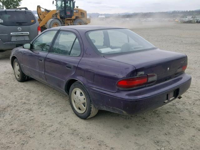 1Y1SK5261SZ085636 - 1995 GEO PRIZM BASE PURPLE photo 3