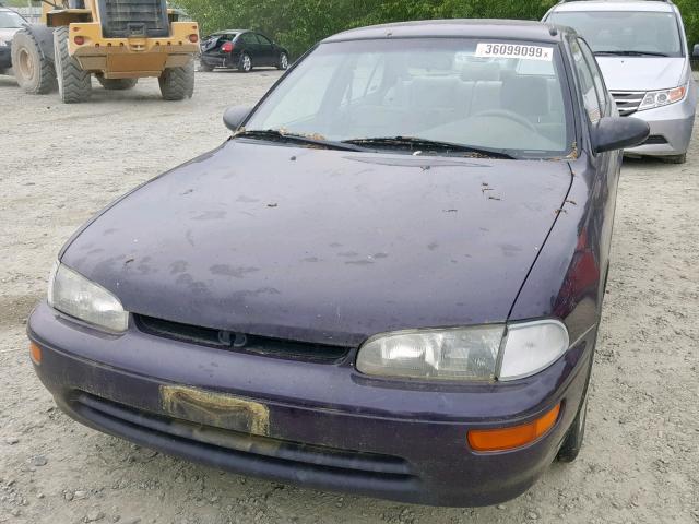 1Y1SK5261SZ085636 - 1995 GEO PRIZM BASE PURPLE photo 9