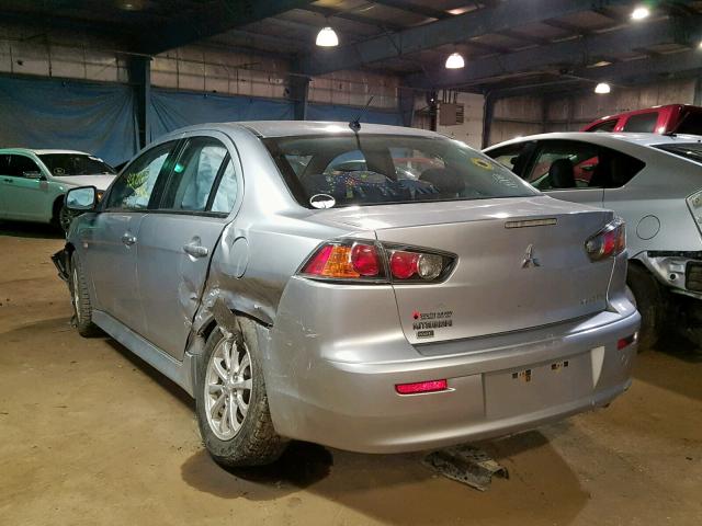 JA32V2FW1CU023400 - 2012 MITSUBISHI LANCER SE SILVER photo 3