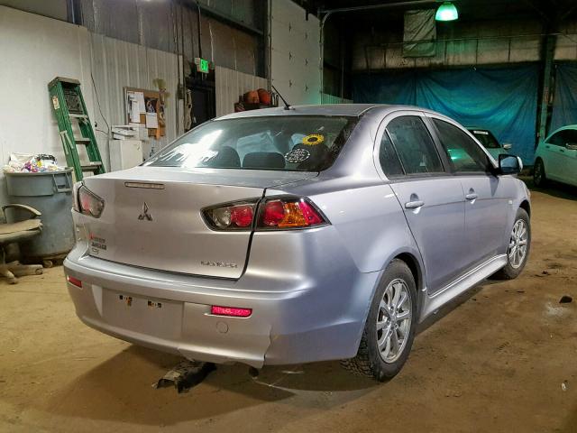 JA32V2FW1CU023400 - 2012 MITSUBISHI LANCER SE SILVER photo 4