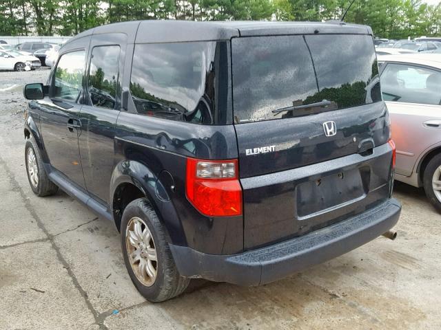 5J6YH28767L005117 - 2007 HONDA ELEMENT EX BLACK photo 3