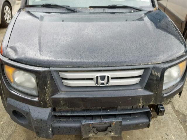 5J6YH28767L005117 - 2007 HONDA ELEMENT EX BLACK photo 7