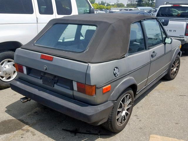 WVWCB5152LK012433 - 1990 VOLKSWAGEN CABRIOLET GRAY photo 4