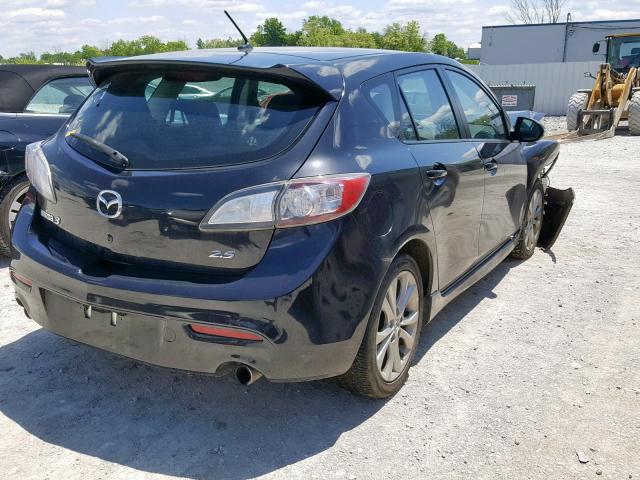 JM1BL1H57A1212542 - 2010 MAZDA 3 S BLACK photo 4