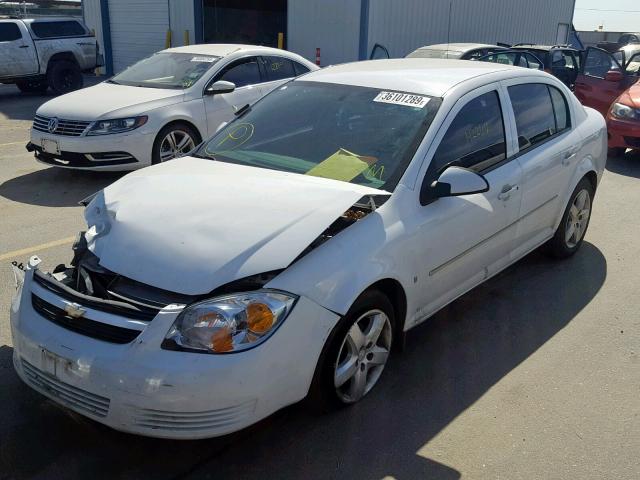 1G1AL58F887299668 - 2008 CHEVROLET COBALT LT WHITE photo 2