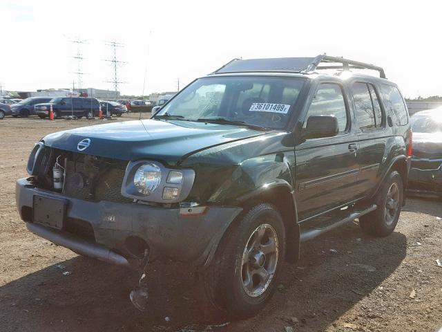 5N1MD28Y92C505298 - 2002 NISSAN XTERRA SE GREEN photo 2