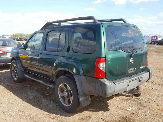 5N1MD28Y92C505298 - 2002 NISSAN XTERRA SE GREEN photo 3