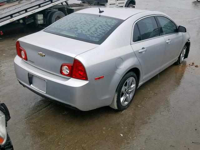 1G1ZC5EB4AF144051 - 2010 CHEVROLET MALIBU 1LT 银色 照片 4