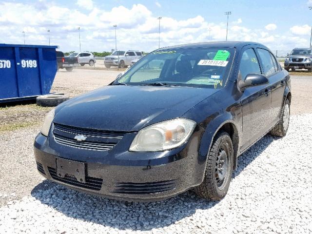 1G1AT58H797108809 - 2009 CHEVROLET COBALT LT BLACK photo 2