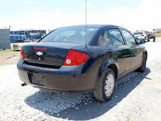 1G1AT58H797108809 - 2009 CHEVROLET COBALT LT BLACK photo 4