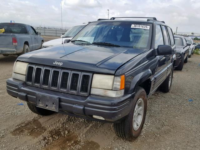 1J4GZ78Y3WC279663 - 1998 JEEP GRAND CHER BLACK photo 2