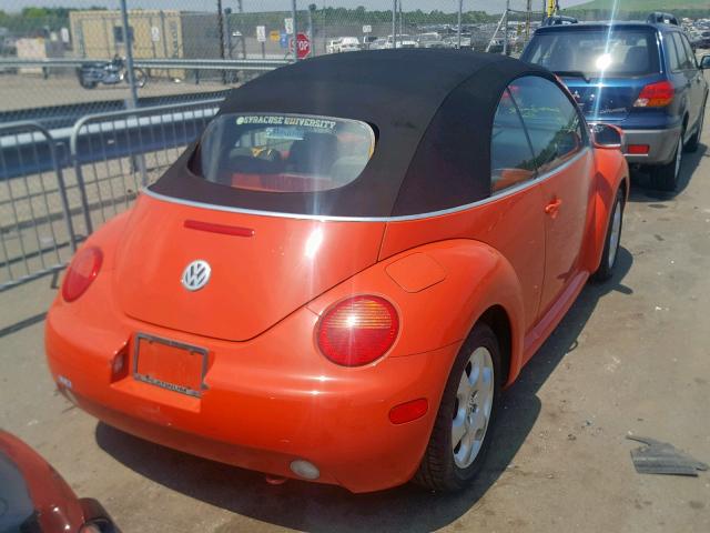 3VWCK21Y43M322405 - 2003 VOLKSWAGEN NEW BEETLE ნარინჯისფერი ფოტო 4