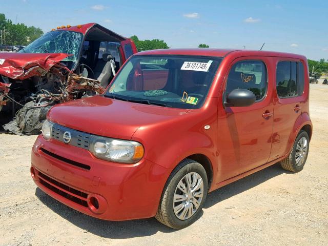 JN8AZ2KR6BT205734 - 2011 NISSAN CUBE BASE RED photo 2