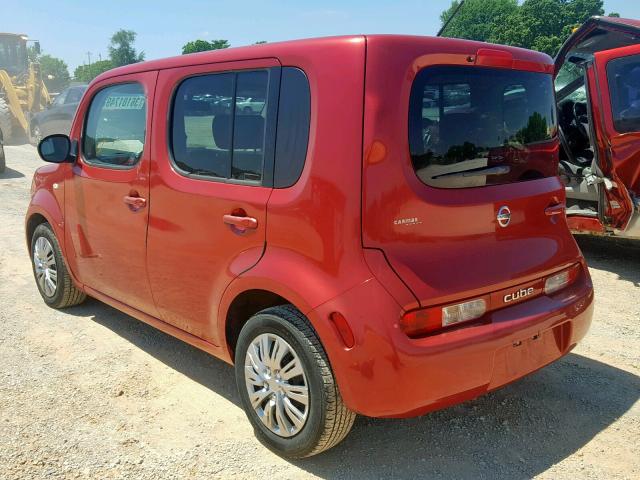 JN8AZ2KR6BT205734 - 2011 NISSAN CUBE BASE RED photo 3