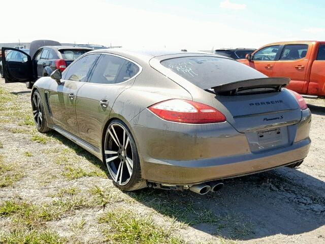 WP0AB2A75AL064671 - 2010 PORSCHE PANAMERA S BROWN photo 3