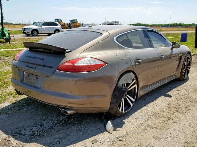 WP0AB2A75AL064671 - 2010 PORSCHE PANAMERA S BROWN photo 4