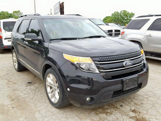 1FM5K8F83DGB33615 - 2013 FORD EXPLORER L BLACK photo 1